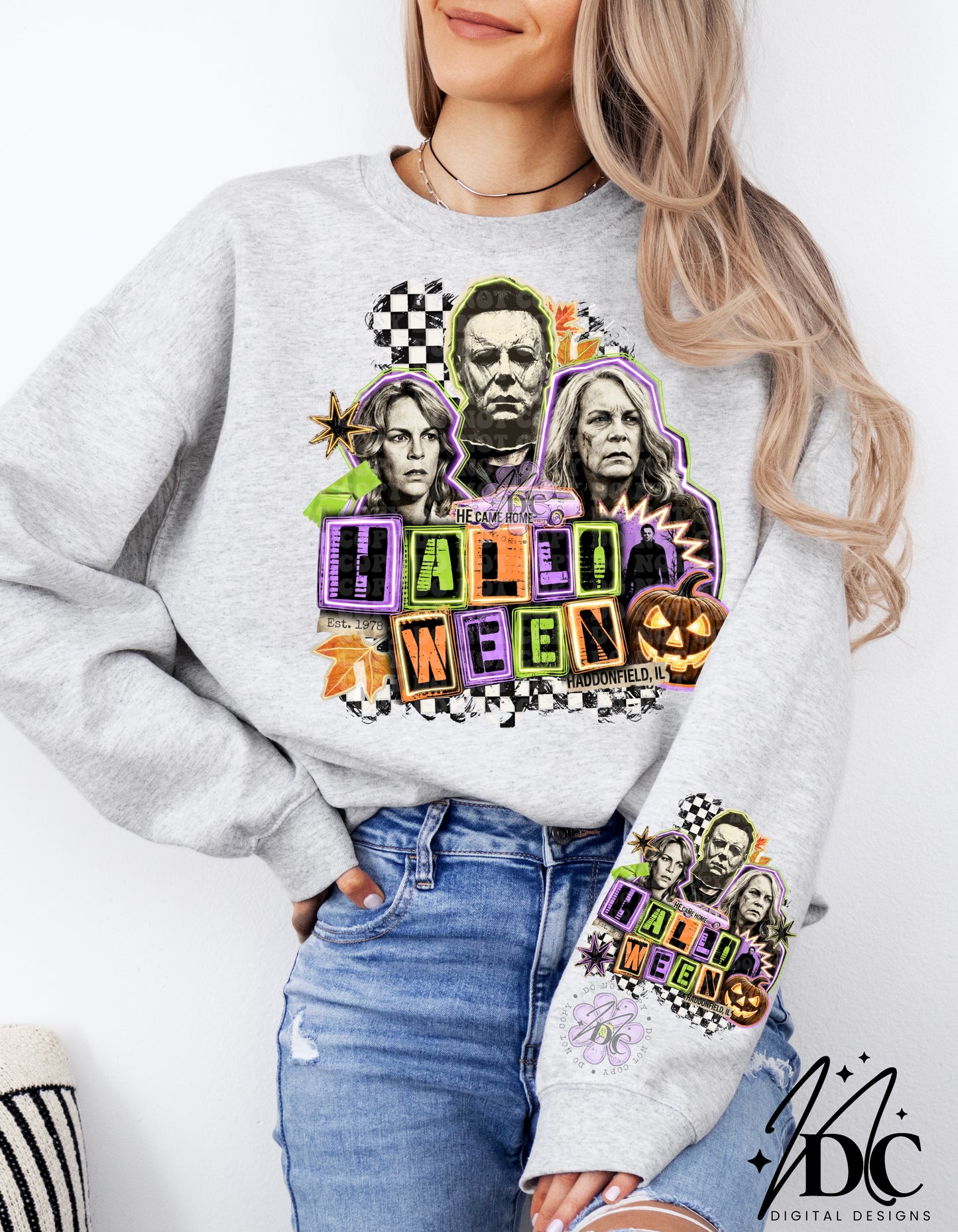 Halloween Retro Grunge Collage Bundle