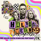 Halloween Grunge Collage w/Sleeve Digital PNG
