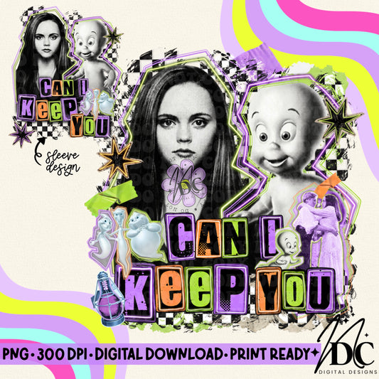 Casper Grunge Collage w/Sleeve Digital PNG