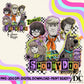 Scooby Doo Grunge Collage w/Sleeve Digital PNG