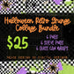 Halloween Retro Grunge Collage Bundle