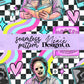 Leatherface Bookish Seamless Digital PNG