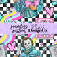 M Myers Bookish Seamless Digital PNG