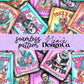 Horror Bookish Covers Seamless Digital PNG