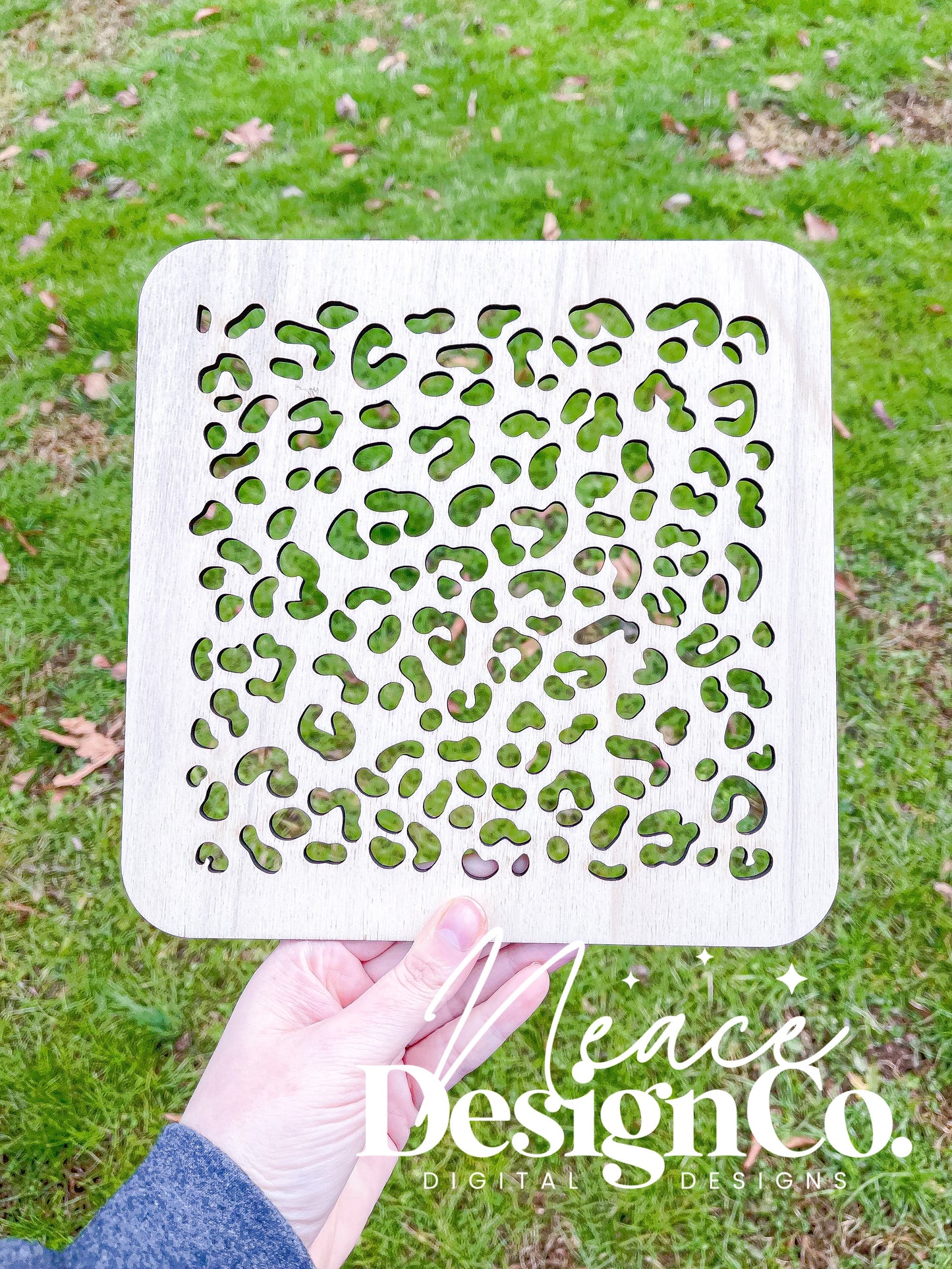 Medium Leopard Bleaching Stencil