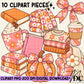 Fall Flower Cozy Digital Clip Art