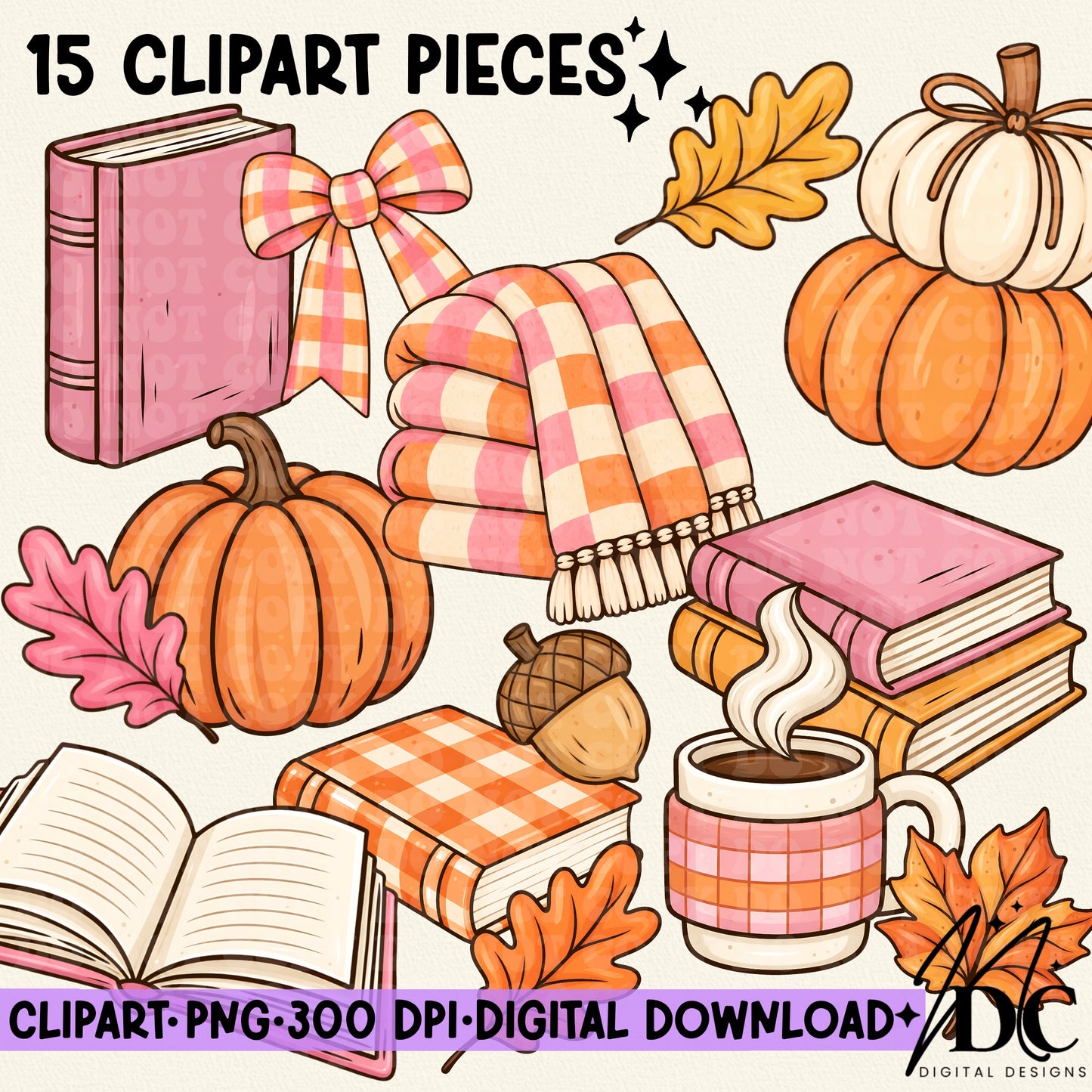 Fall Cozy Digital Clip Art