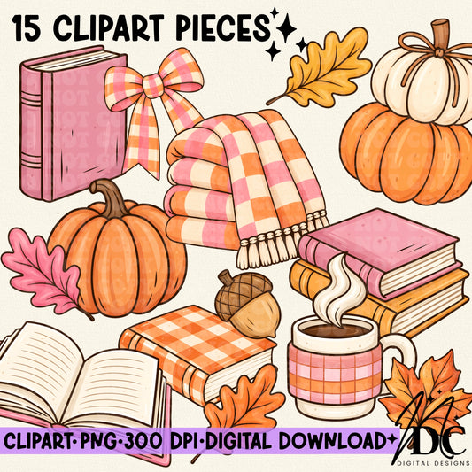 Fall Cozy Digital Clip Art