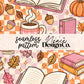Booked for Fall Seamless Digital PNG