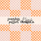 Orange and Pink Fall Checkered Seamless Digital PNG