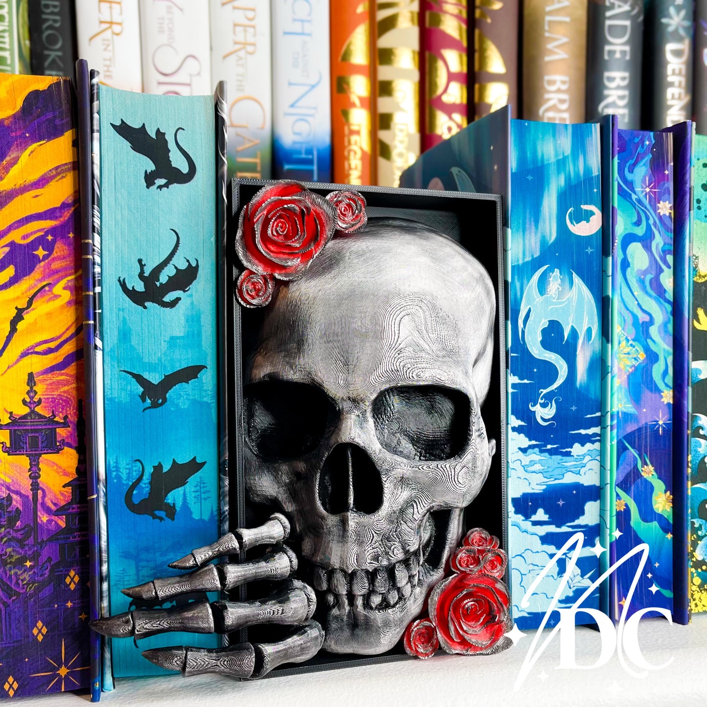 Gothic Skull Book Nook