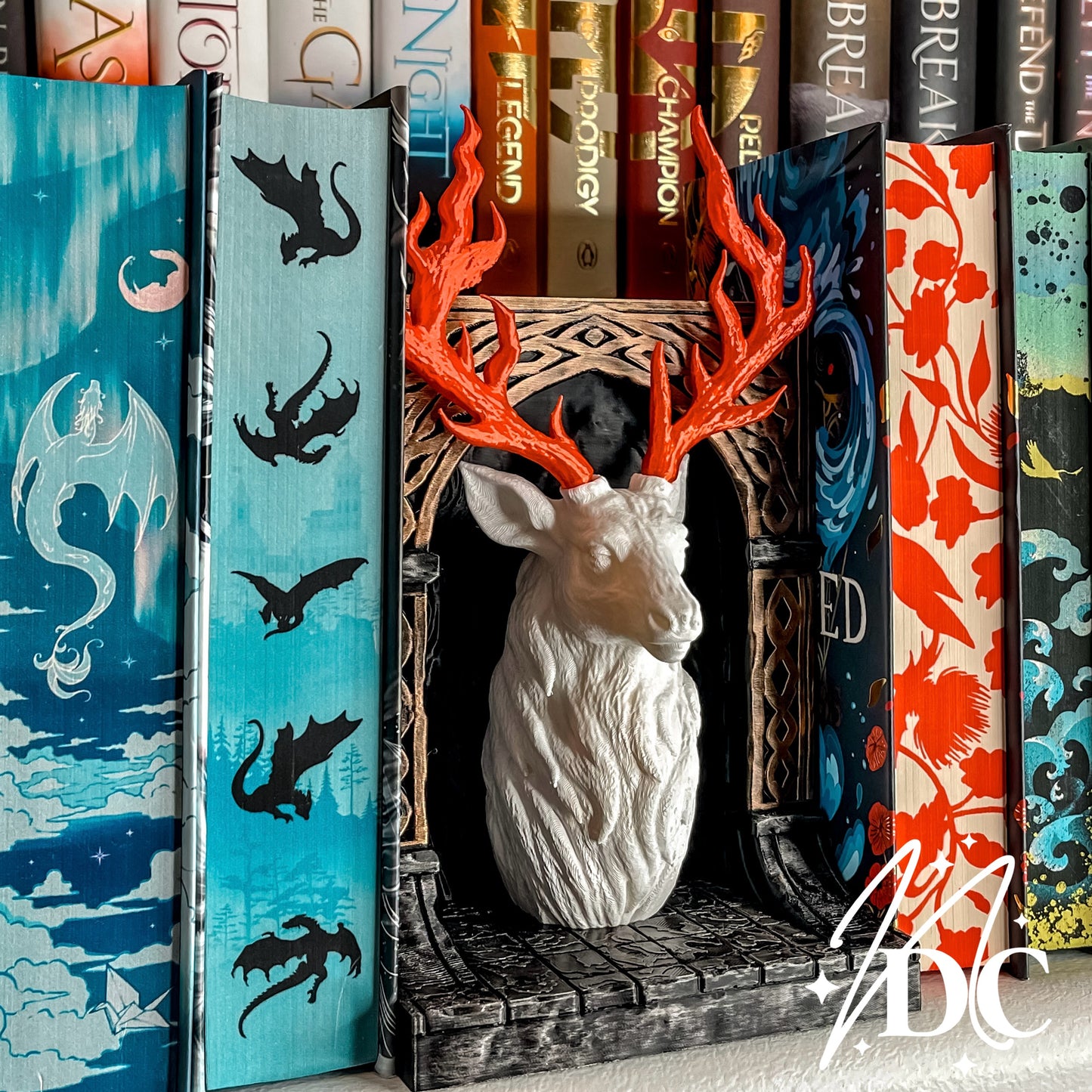 TOG Inspired Antlers of Ember Book Nook