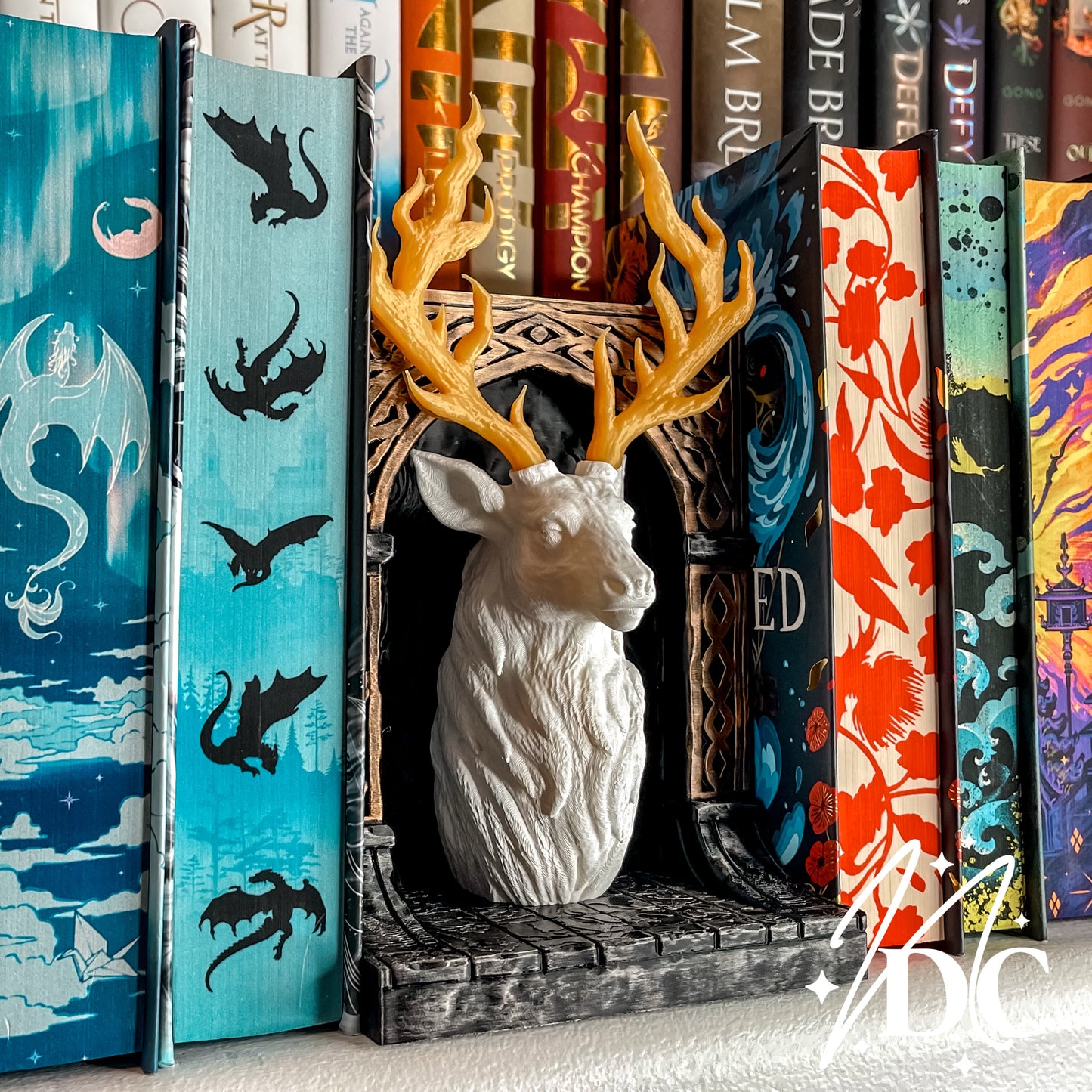 TOG Inspired Antlers of Ember Book Nook