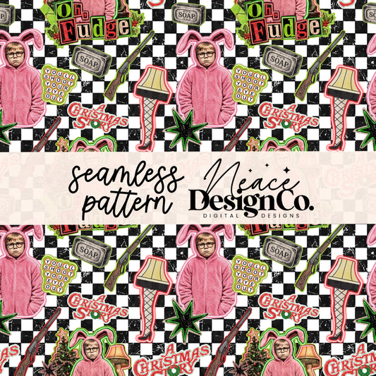 Oh Fudge Collage Seamless Digital PNG