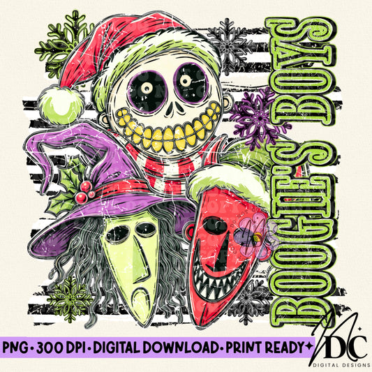 Christmas Boogie's Boys Digital PNG