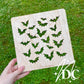 Medium Bats Bleaching Stencil