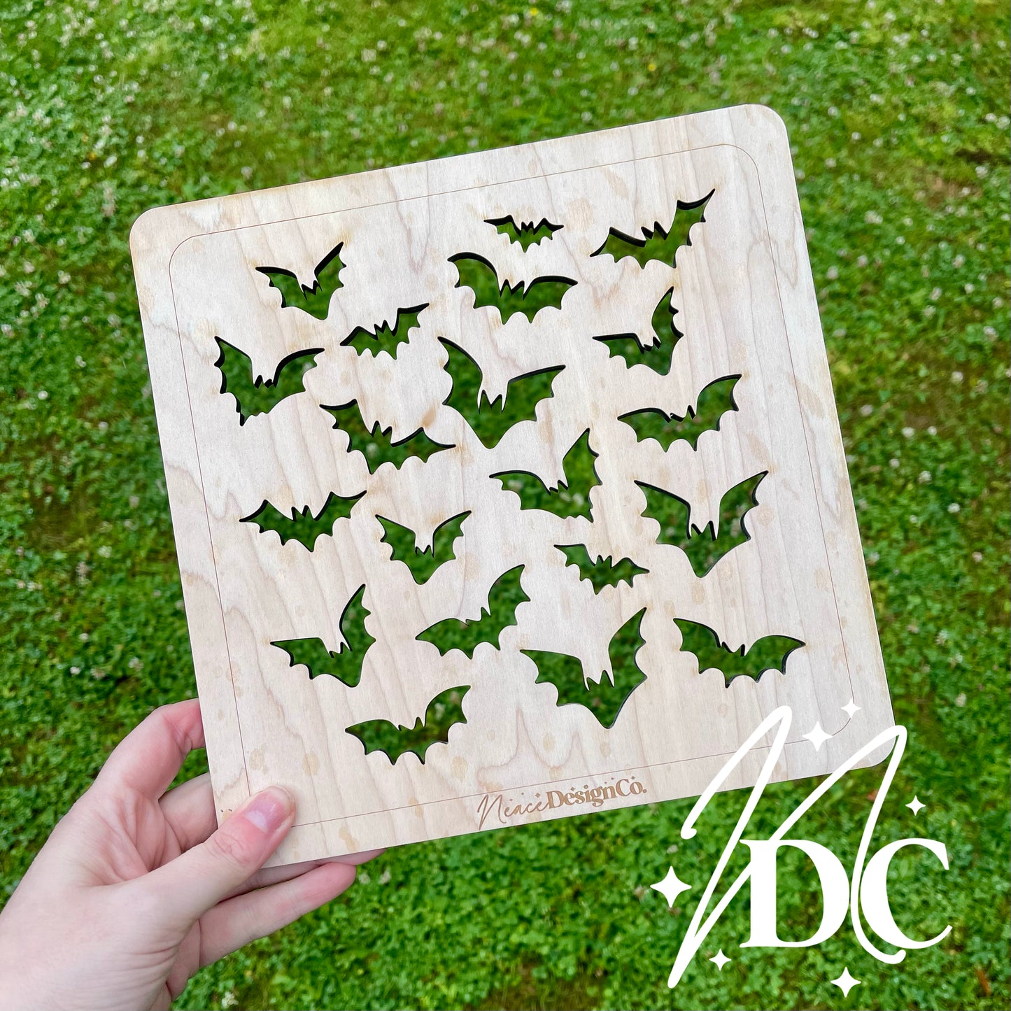 Medium Bats Bleaching Stencil