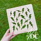 Medium Lightning Bolts Bleaching Stencil