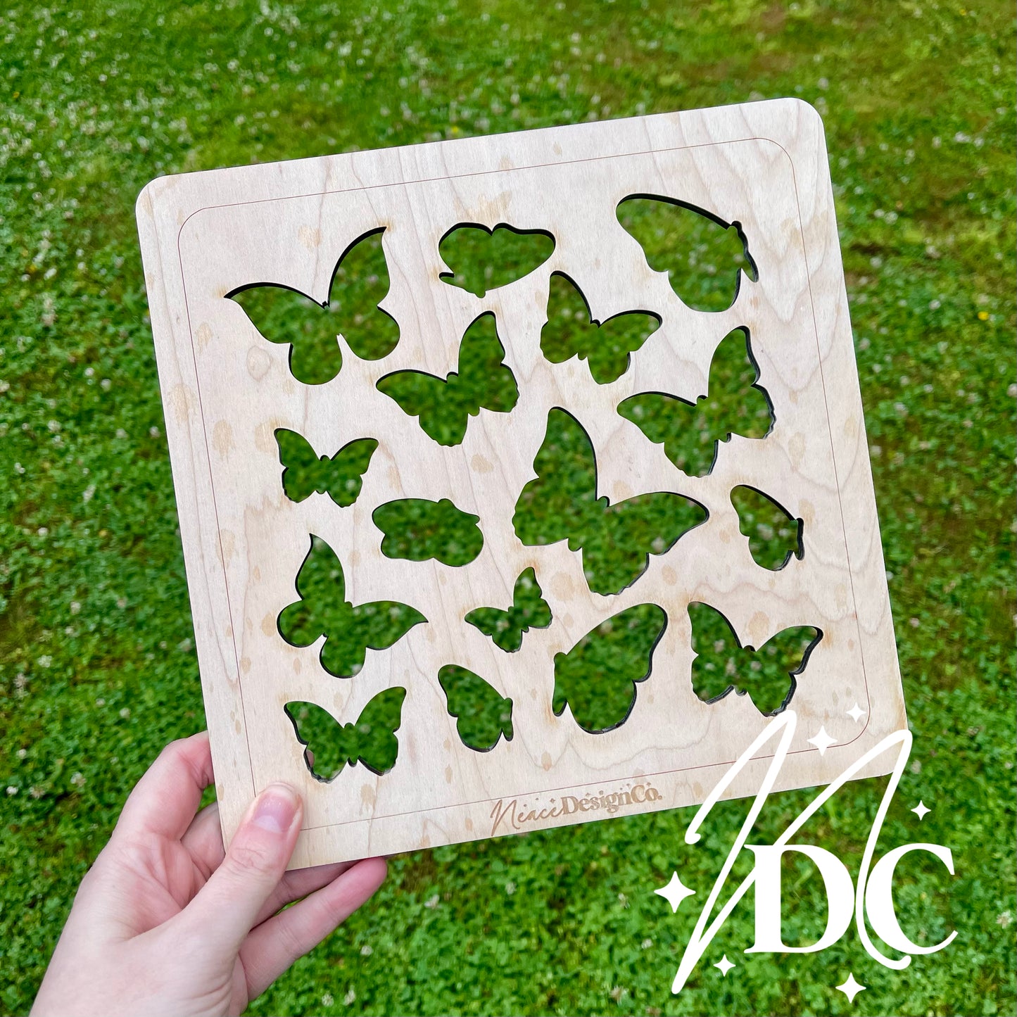 Medium Butterflies Bleaching Stencil