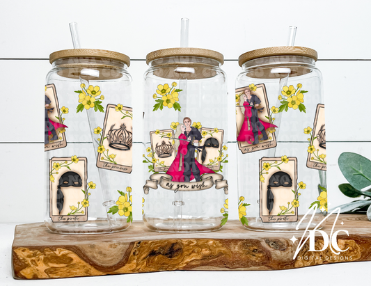 As You Wish 16 oz Glass Wrap Digital PNG