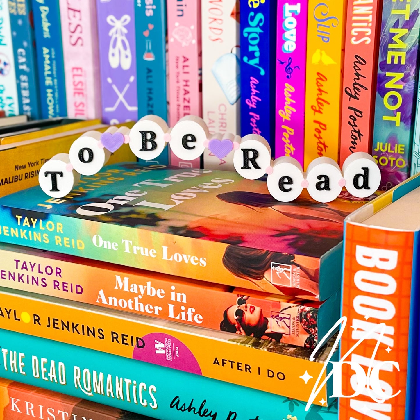 Friendship Bracelet Inspired Bookshelf Sign