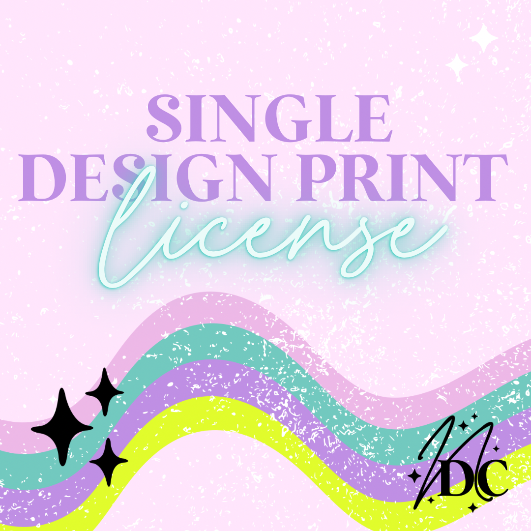 Single Design Print License Neace Design Co. Digital Designs