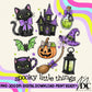 Spooky Things Collage Digital PNG