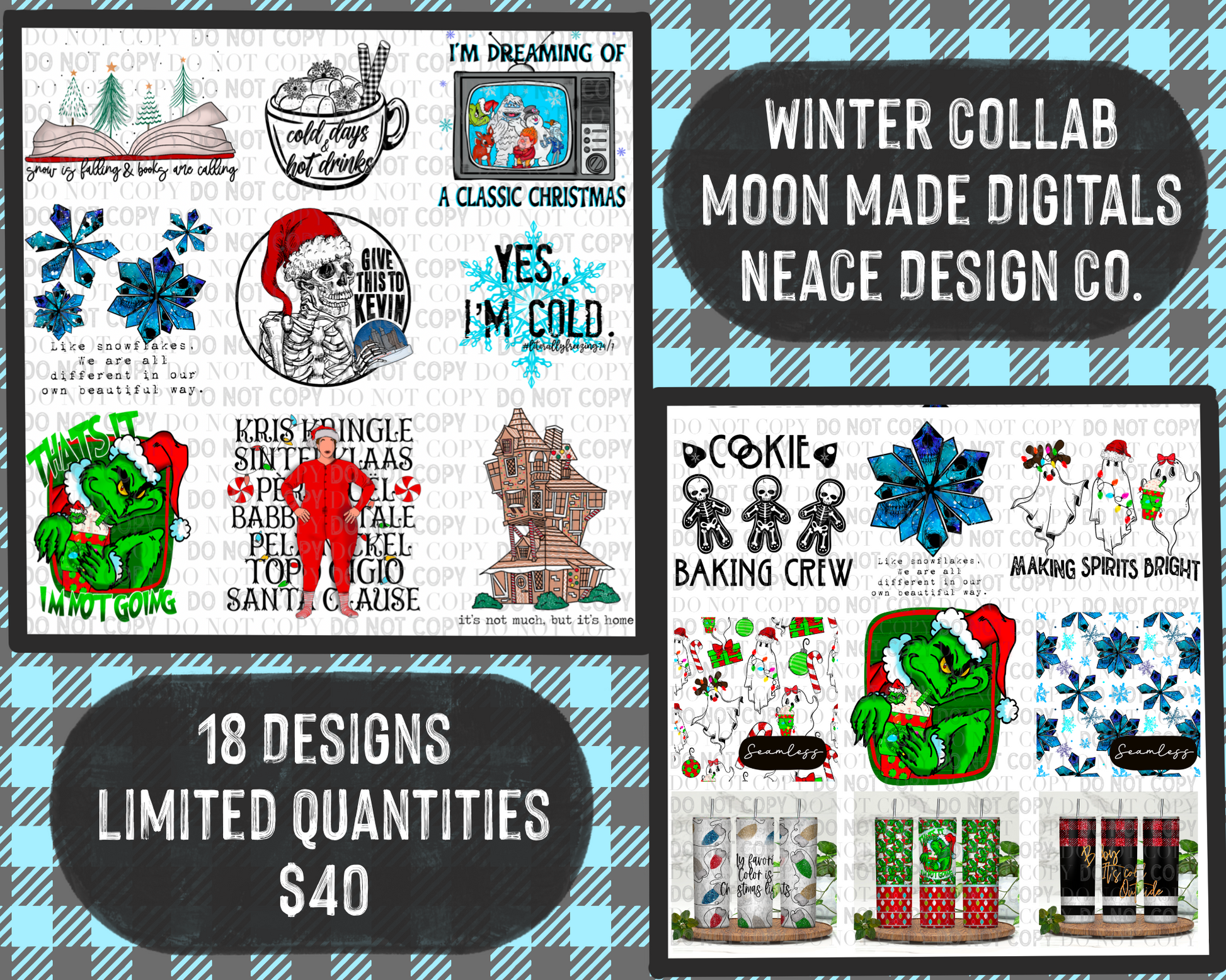 Design For Collab Winter Collab Digital Design Bundle – Neace Design Co. Digital Designs