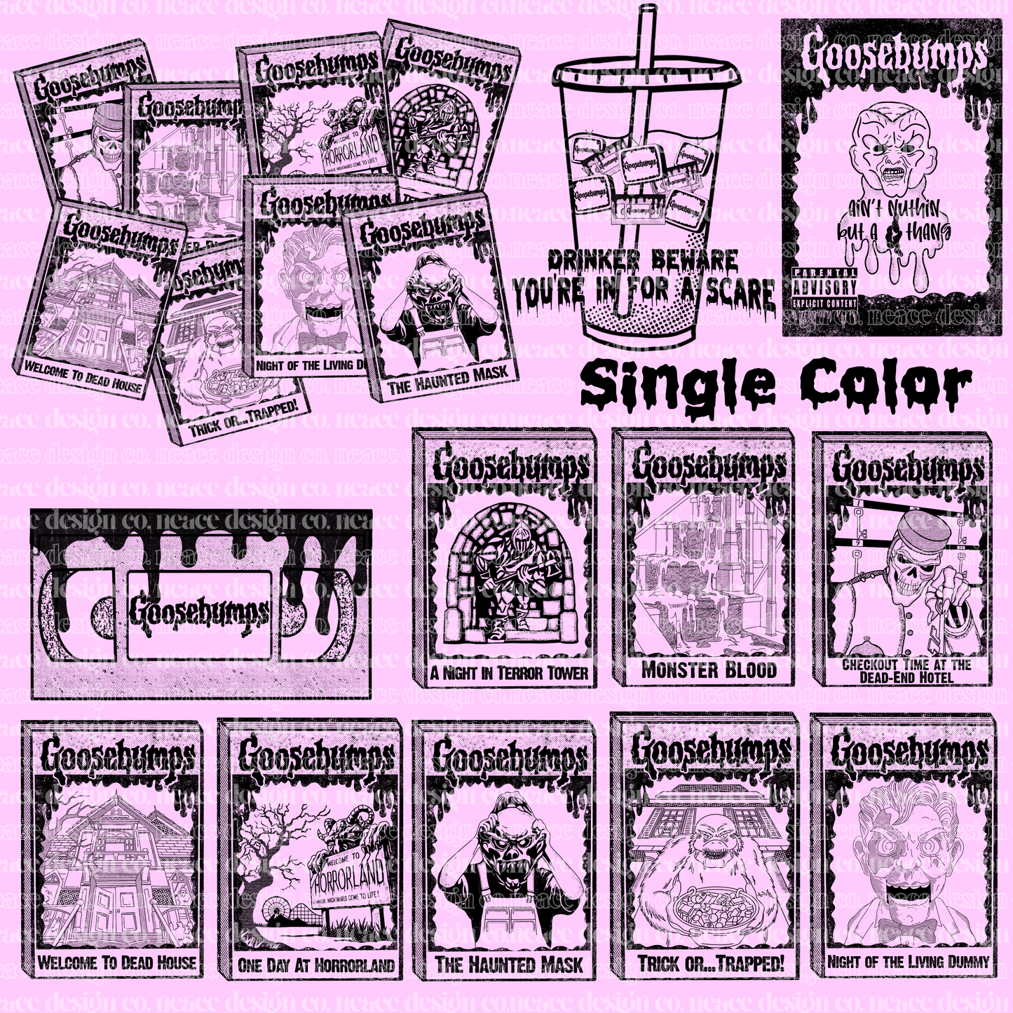 Goosebumps Digital PNG Bundle