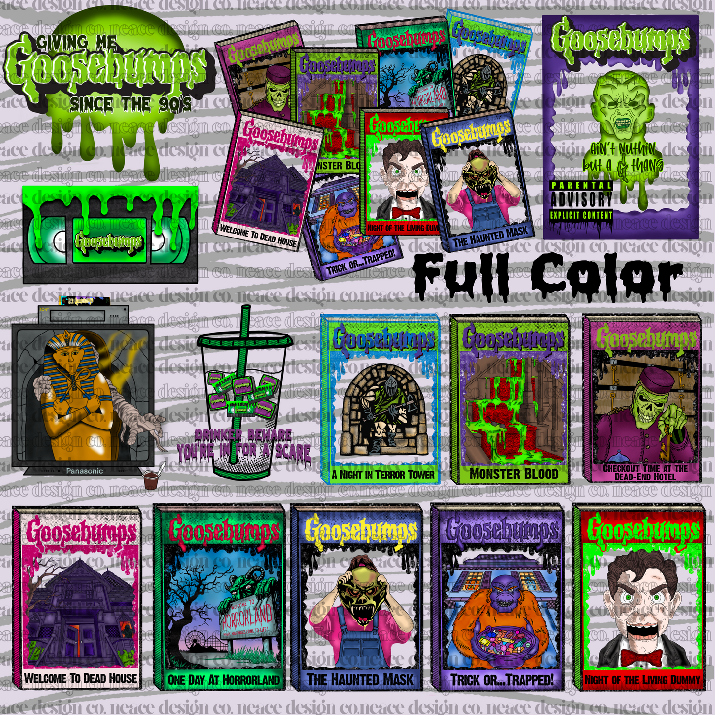 Goosebumps Digital PNG Bundle